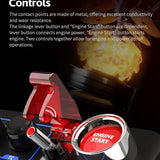 PXN CB1 Racing Button Box PC USB Simulation Racing Instrument Center Control Button Box Multi-function 30 Programmable Buttons for PC/V9 gen2, Adjustable RGB Lighting, For Truck ETS2 Hub Sim racing