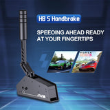 PXN USB PC Handbrake, HBS16Bit Hall Sensor Linear Sim Handbrake for Racing Games Compatible V3 V900 V9 V10 V12 Logitech G27 G29 G920 T500 T300 PC Handbrake with Clamp Applicable to Assett