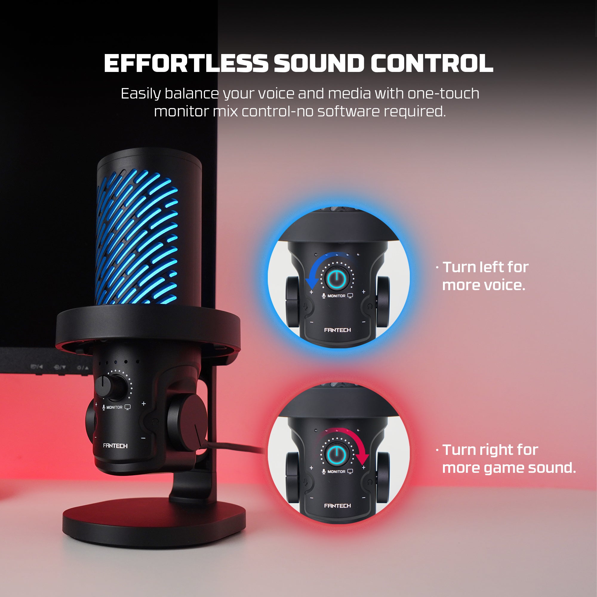ميكروفون مكثف Fantech MCX04 Leviosa Aura