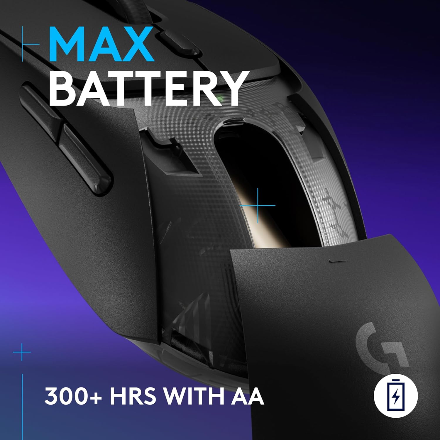 Logitech G309 Lightspeed Wireless Gaming Mouse, Lightweight, LIGHTFORCE Hybrid Switches, Hero 25K Sensor, 300+ Hour Battery Life with AA Battery, 6 Programmable Buttons, PC & Mac - Black