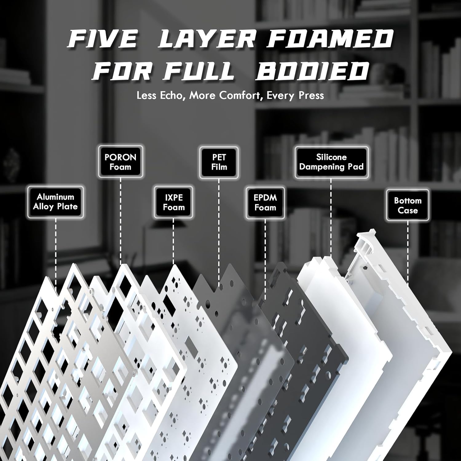 ATTACK SHARK R85 HE Wired 75% Hall Effect Rapid Trigger Mechanical RGB Gaming Keyboard with 8K Polling,0.05mm RT Accuracy,0.08MS Latency,Magnetic Switch,5 Layer Sound Damped,Driver for PC(Star White)