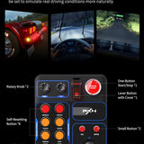 PXN CB1 Racing Button Box PC USB Simulation Racing Instrument Center Control Button Box Multi-function 30 Programmable Buttons for PC/V9 gen2, Adjustable RGB Lighting, For Truck ETS2 Hub Sim racing