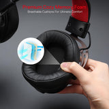 Redragon H376 Aurora Wired Gaming Headset, 7.1 Surround Sound Over-Ear Headphone w/40 MM Audio Drivers, Advanced EQ Mode, 240g Lightweight, Cozy Memory Foam Pads, USB Powered for PC/PS4/NS - Black