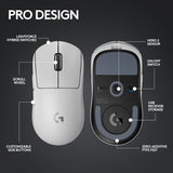 Logitech G PRO X SUPERLIGHT 2 LIGHTSPEED Wireless Gaming Mouse, 8K Polling, Lightweight, LIGHTFORCE Hybrid Switches, HERO 2 Sensor, 888 IPS, 44,000 DPI, 5 Programmable Buttons,USB-C Charging, PC & Mac