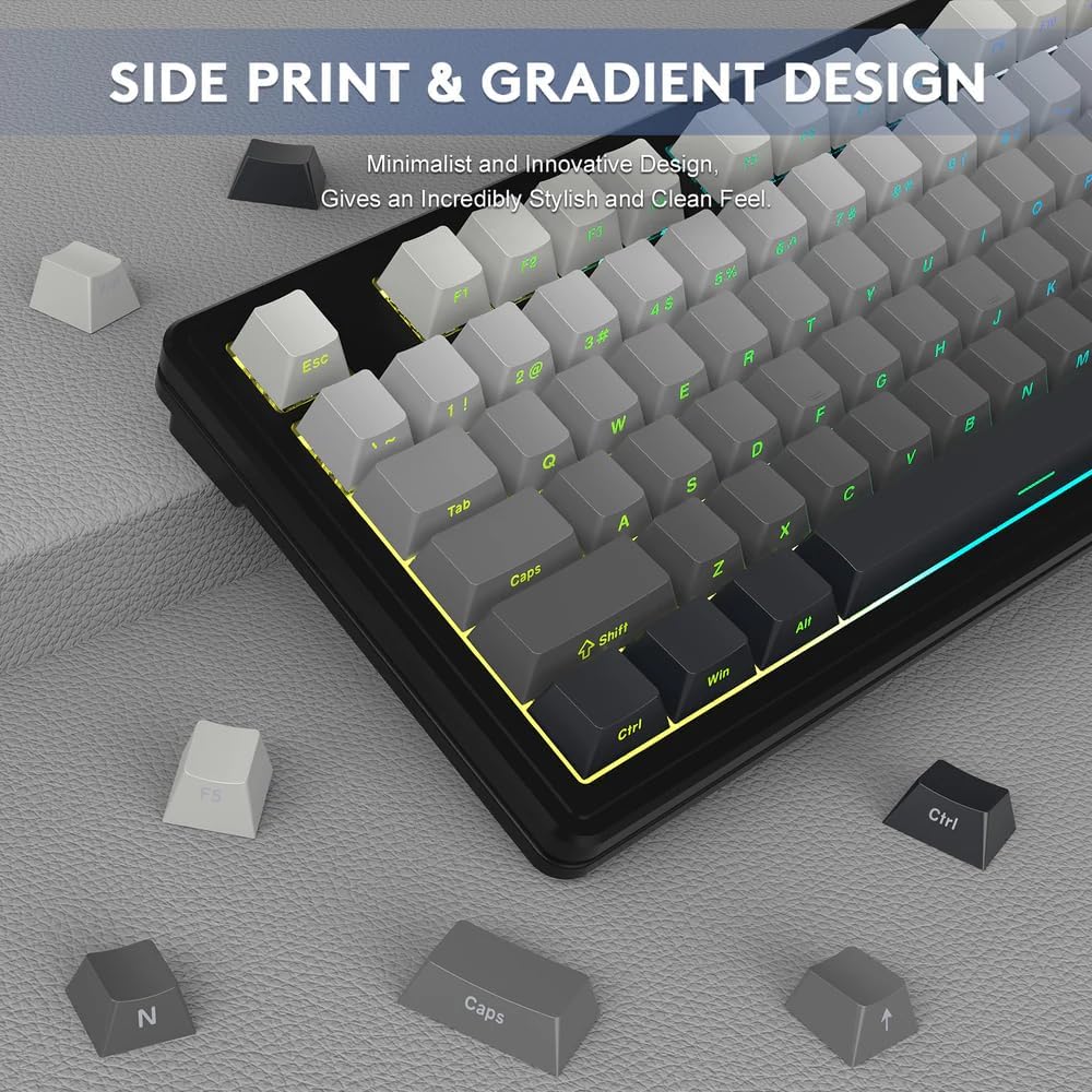 ATTACK SHARK M87 PRO Wireless Mechanical Gaming Keyboard,Hot Swappable