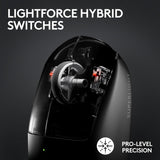 Logitech G PRO X SUPERLIGHT 2 LIGHTSPEED Wireless Gaming Mouse, 8K Polling, Lightweight, LIGHTFORCE Hybrid Switches, HERO 2 Sensor, 888 IPS, 44,000 DPI, 5 Programmable Buttons,USB-C Charging, PC & Mac