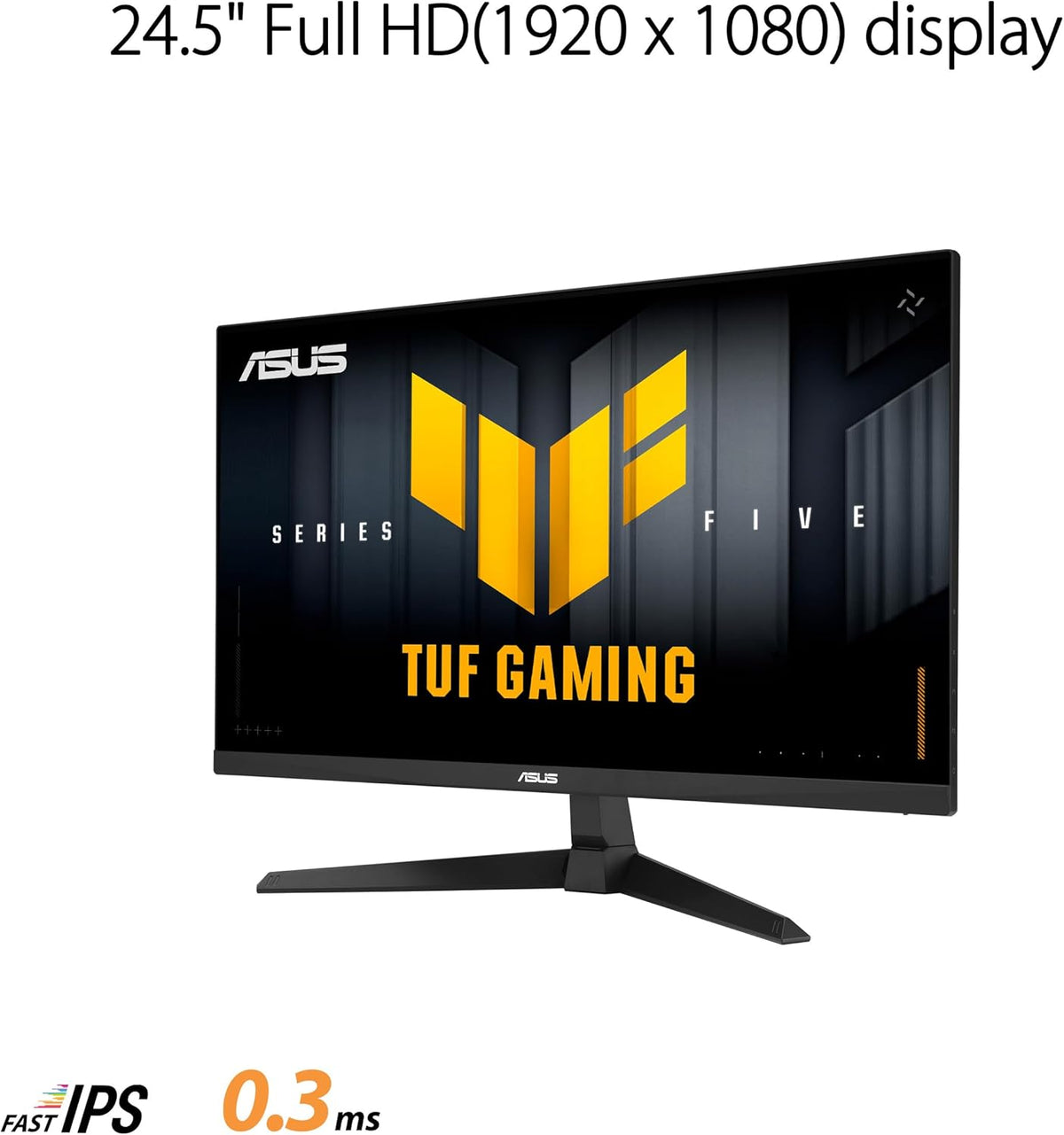 ASUS TUF Gaming VG259Q5A Gaming Monitor: 24.5-inch, Full HD(1920x1080), 200Hz, Fast IPS, ELMB, 0.3ms GTG (min.), Stereo speaker, DisplayWidget Center - Black ASUS TUF Gaming VG259Q5A Gaming Monitor: 24.5-inch, Full HD(1920x1080), 200Hz, Fast IPS, ELMB, 0.3ms GTG (min.), Stereo speaker, DisplayWidget Center - Black