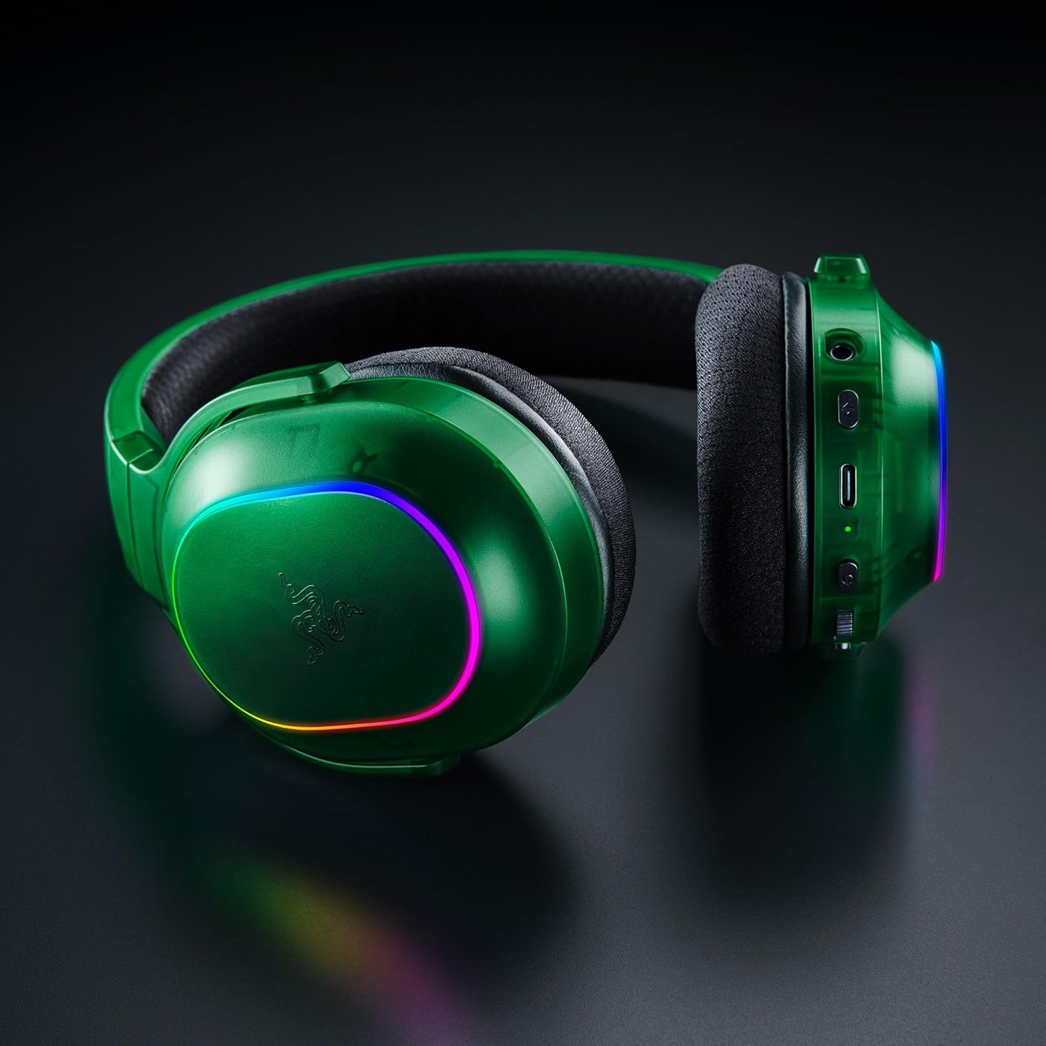 Razer Barracuda X Chroma Wireless Gaming Headset: 2.4GHz Wireless & Bluetooth - Lightweight - RGB - 40mm Drivers - Cardioid Mic - 70 Hr Battery - For PC, Mac, PS5, Switch 2, Smartphone - Phantom Green