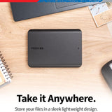 Toshiba Canvio Basics (1/2)TB Portable External Hard Drive USB 3.0, Black - HDTB510XK3AA