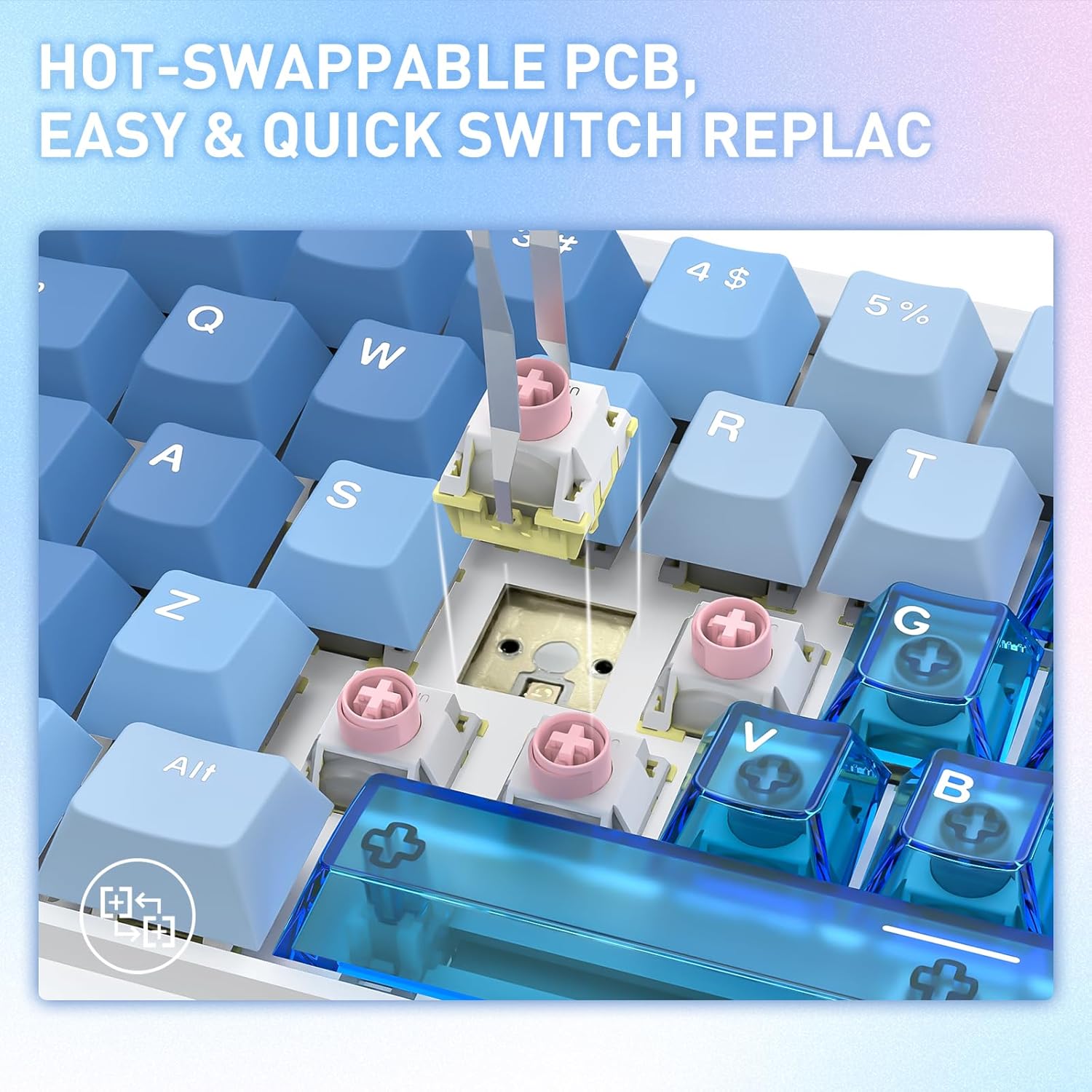 Redragon K709 HE Rapid Trigger Gaming Keyboard, 8K Wired Mechanical Keyboard w/Next-Gen UltraMag 100% POM Silky Magnetic Switch, Dual-Module Floating Patent Structure Design, 5-Layer Noise Dampening