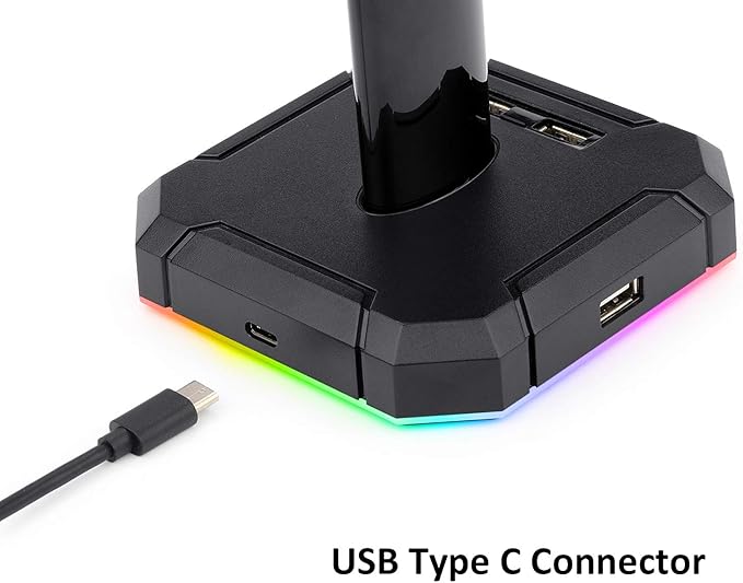 Redragon HA300 Scepter Pro Headset Stand, RGB Backlit Gaming Headphone Stand Redragon HA300 Scepter Pro Headset Stand, RGB Backlit Gaming Headphone Stand