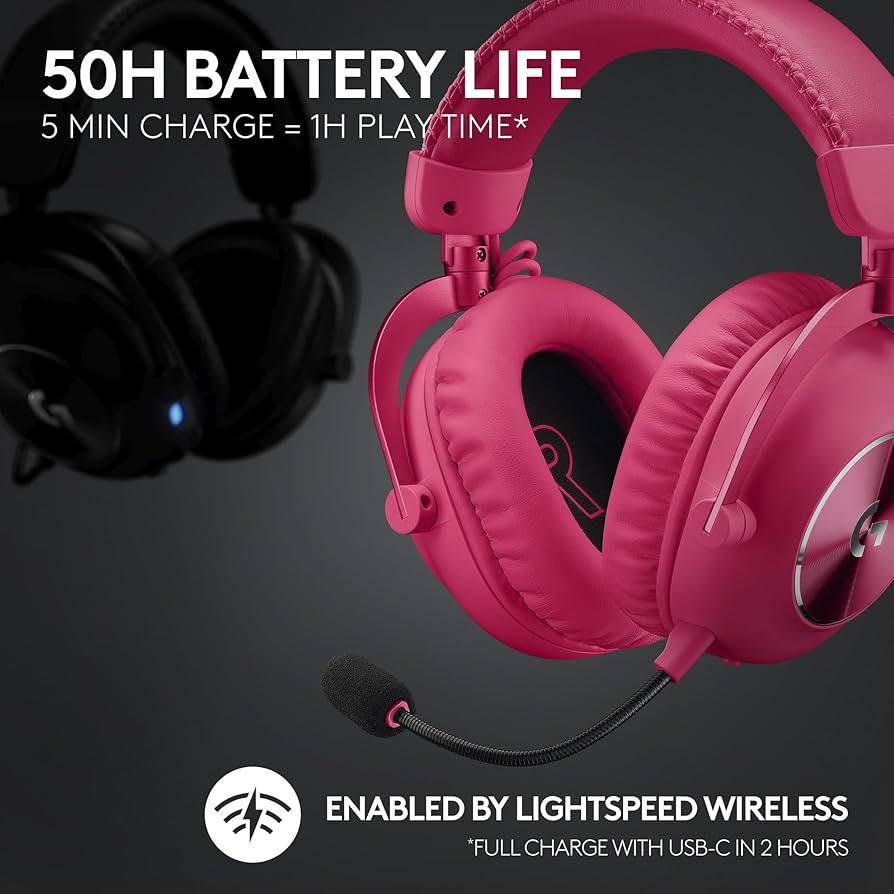 Logitech G Pro X 2 Lightspeed pink