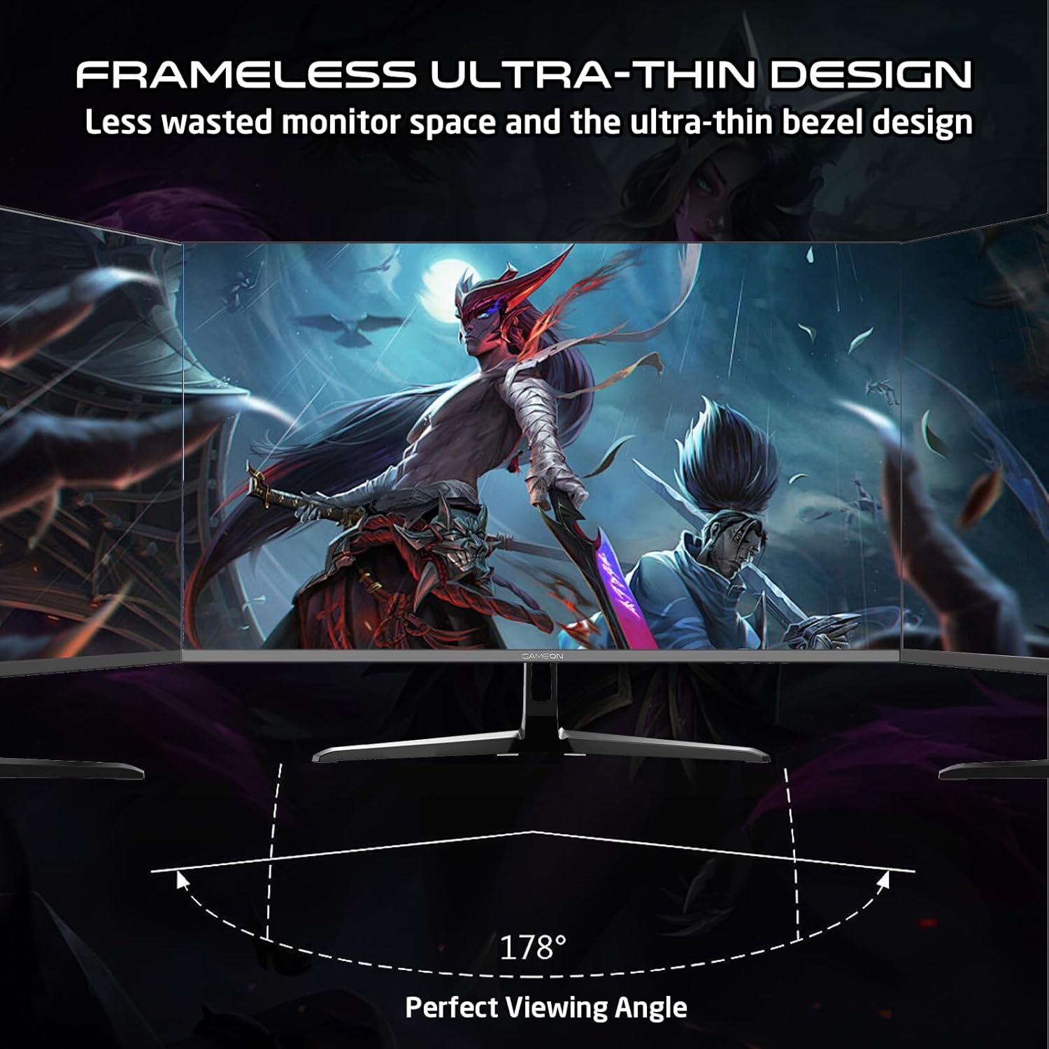 GAMEON GOESP27240IPS Esports Series 27" FHD, 240Hz, MPRT 0.5ms, HDMI 2.1, Fast IPS Gaming Monitor (Supports PS5) - Black