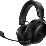 HyperX Cloud III Wireless – Gaming Headset for PC, PS5, PS4, up to 120-hour Battery, 2.4GHz Wireless, DTS Spatial Audio, 53mm Angled Drivers, Memory Foam, Durable Frame, 10mm Microphone, Black