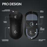 Logitech G PRO X SUPERLIGHT 2 LIGHTSPEED Wireless Gaming Mouse, 8K Polling, Lightweight, LIGHTFORCE Hybrid Switches, HERO 2 Sensor, 888 IPS, 44,000 DPI, 5 Programmable Buttons,USB-C Charging, PC & Mac