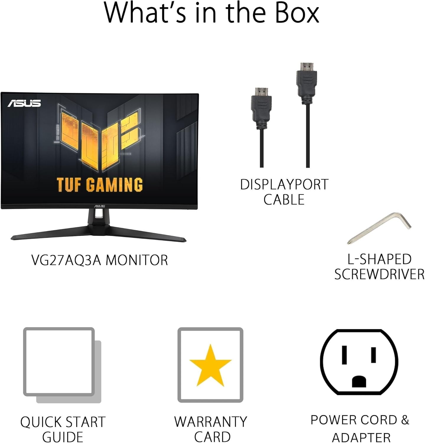 ASUS TUF Gaming 27” 1440P Monitor (VG27AQM5A) – QHD (2560 x 1440), 300Hz, 0.3ms, Fast IPS, Extreme Low Motion Blur Sync, Speakers, DisplayWidget Center, Gaming AI, Height Adjustment, 3 yr Warranty