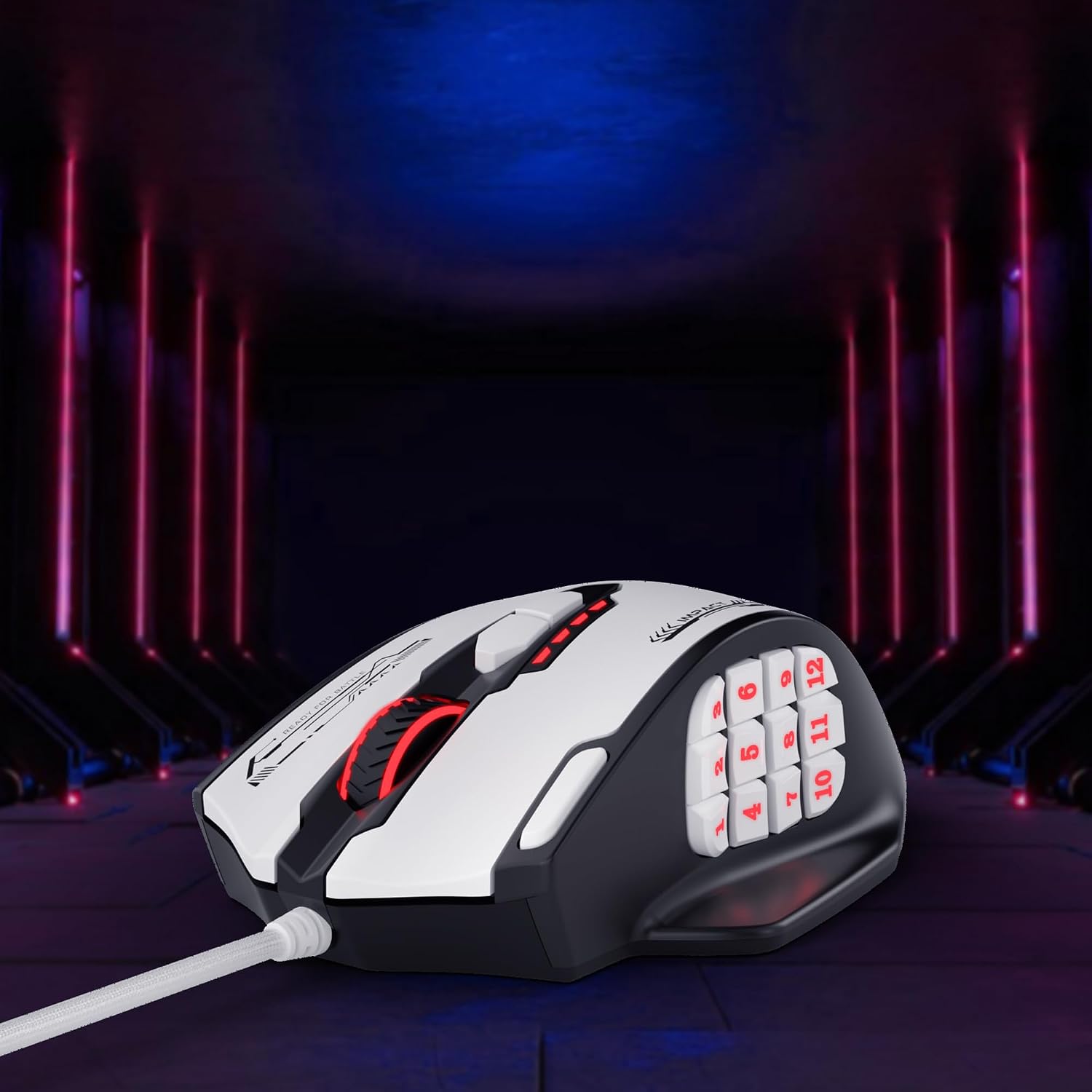 Redragon M908 Wired RGB MMO Gaming Mouse 24000 DPI Remapping Keys | Stable Lag-Free Connection, Redefine Keybinding Macro, Vibing Backlight, Ergonomic Grip Body Comfort