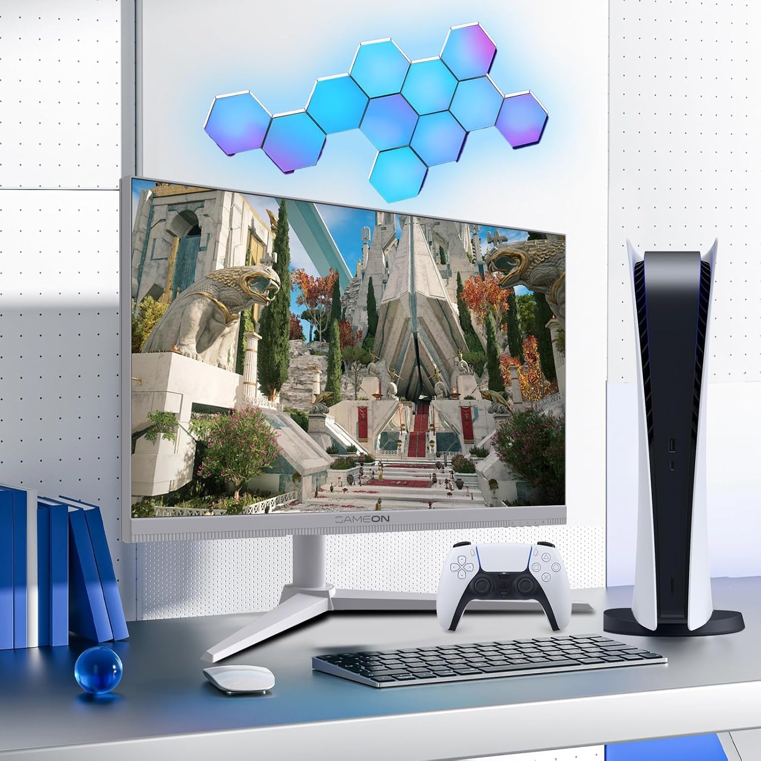 GAMEON GOAP27FHD380IPS Artic Pro Series 27" FHD, 380Hz, MPRT 0.5ms, HDMI 2.1, Fast IPS Gaming Monitor (Supports PS5) - White