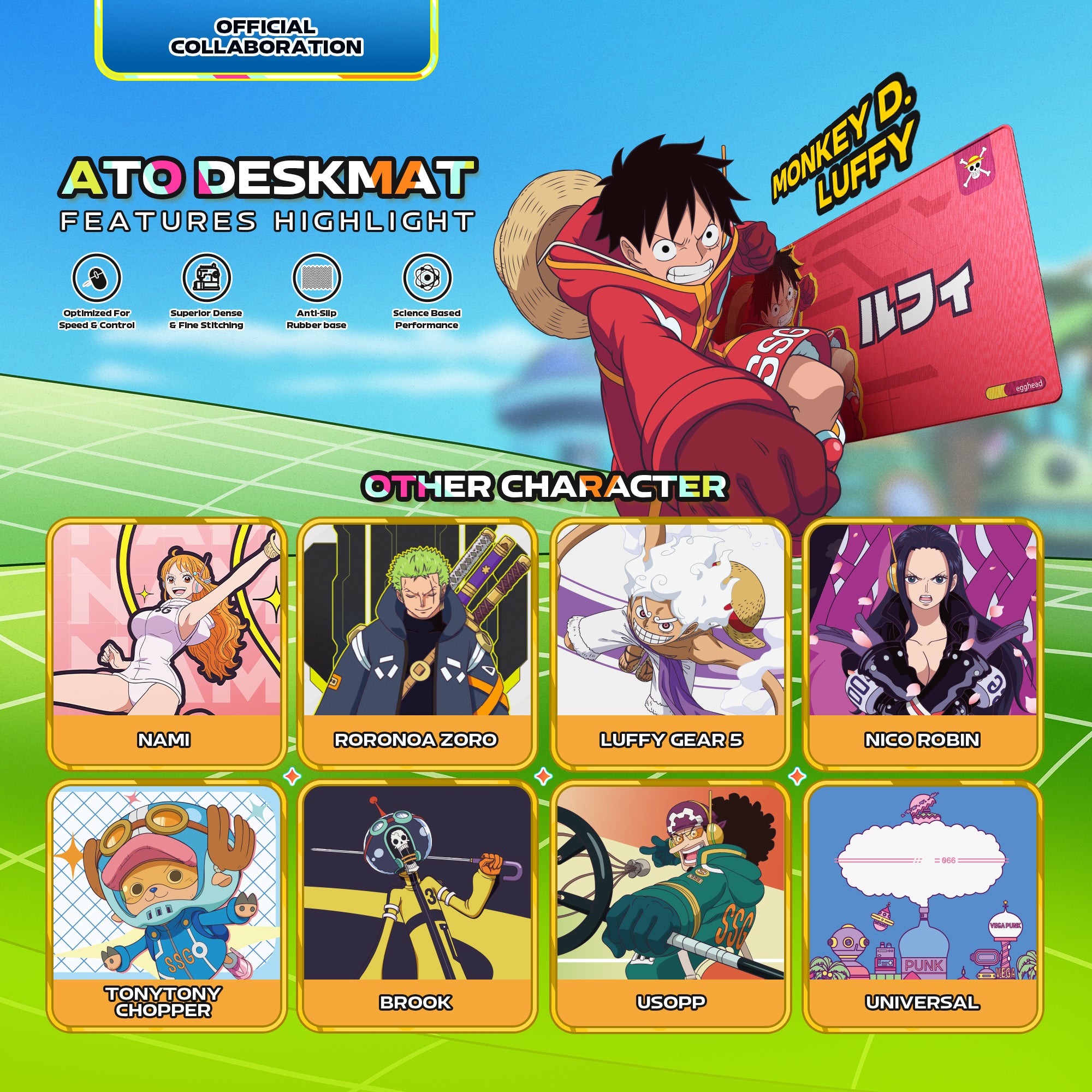Fantech & One Piece - Gaming Combo (LUFFY)