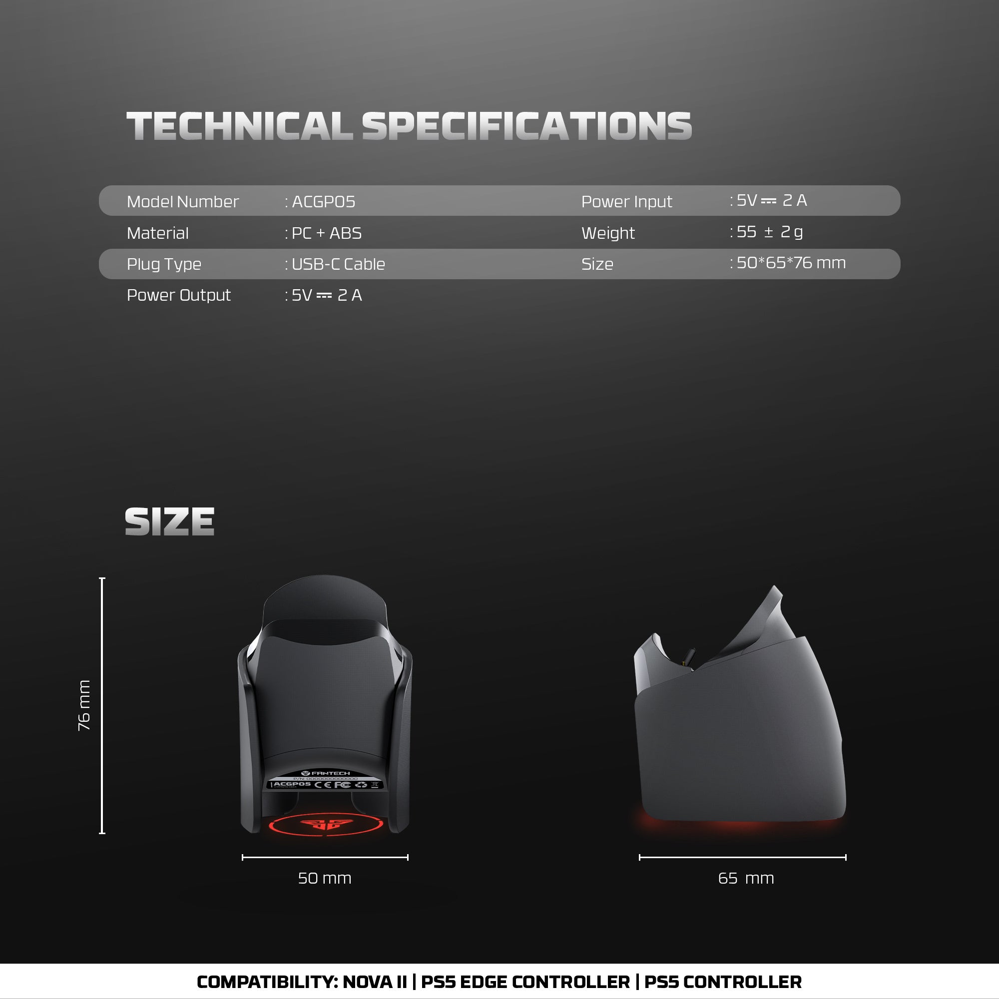 FANTECH ACGP05 CHARGING DOCK FOR WGP15
