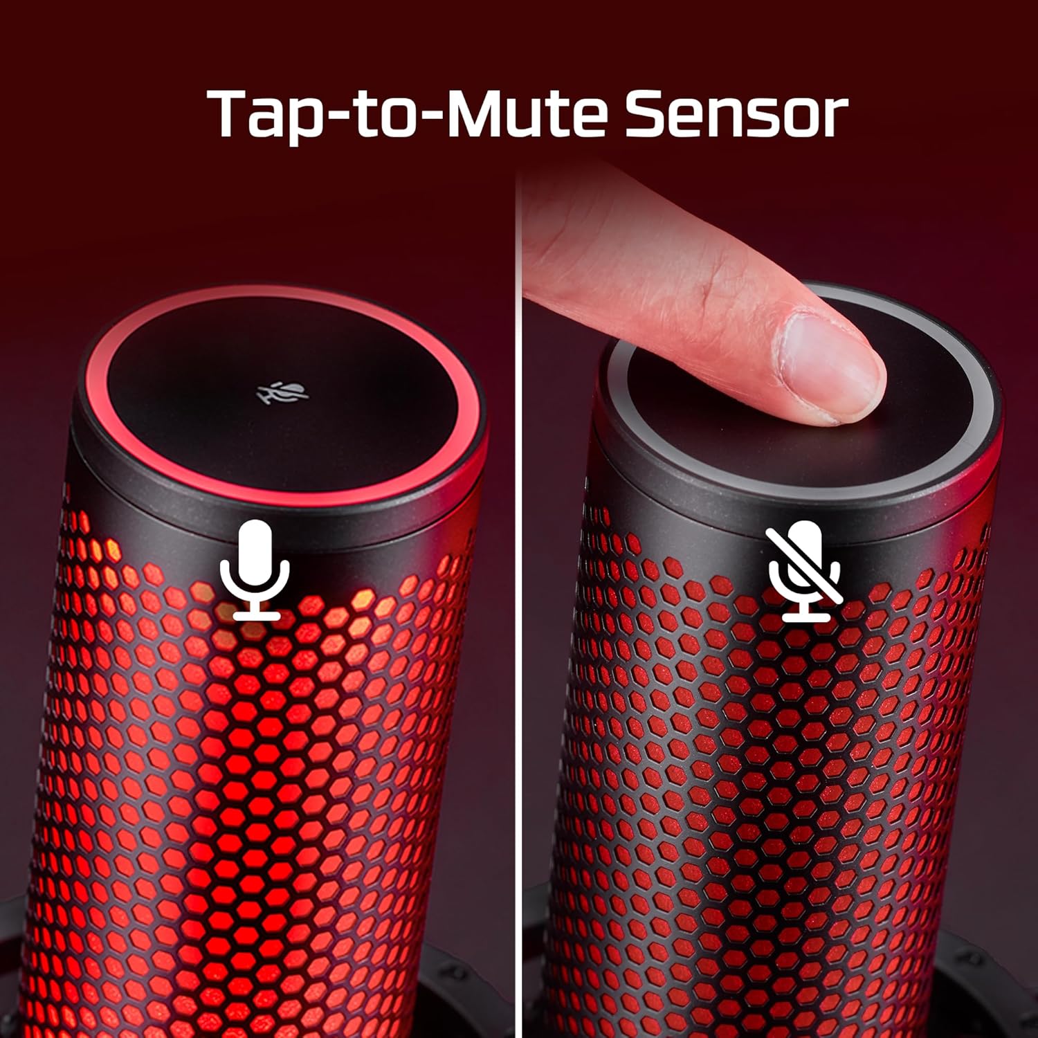 HyperX Quadcast 2 Frost – USB Microphone for Gaming, Streaming and Podcasting, with On-Board Controls, LED Lighting, Removable Shock Mount ,White