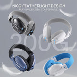 Redragon H878 3-Mode Wireless Blue Lighting Gaming Headset - Lightweight - 7.1 Surround Sound