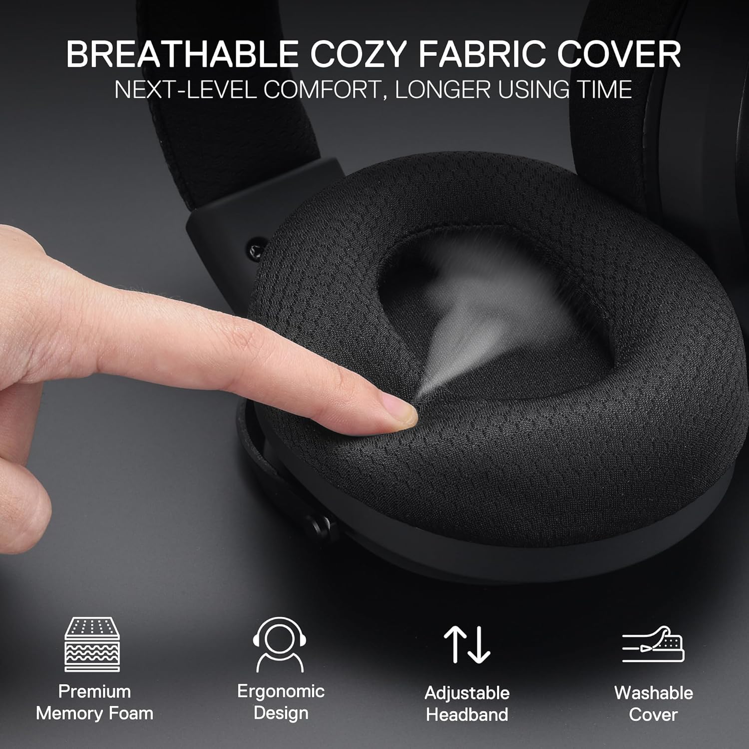 Redragon H858 3-Mode Wireless Gaming Headset, 7.1 Surround Sound + Redragon HA300 Scepter Pro Headset Stand Rgb.