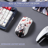 Redragon M916AK PRO 3-Mode Anime Gaming Mouse, 42G Ultra-Light 26K DPI Gaming Mouse w/Ergonomic Natural Grip Build, Full Programmable Buttons, Software Supports DIY Keybinds & DPI