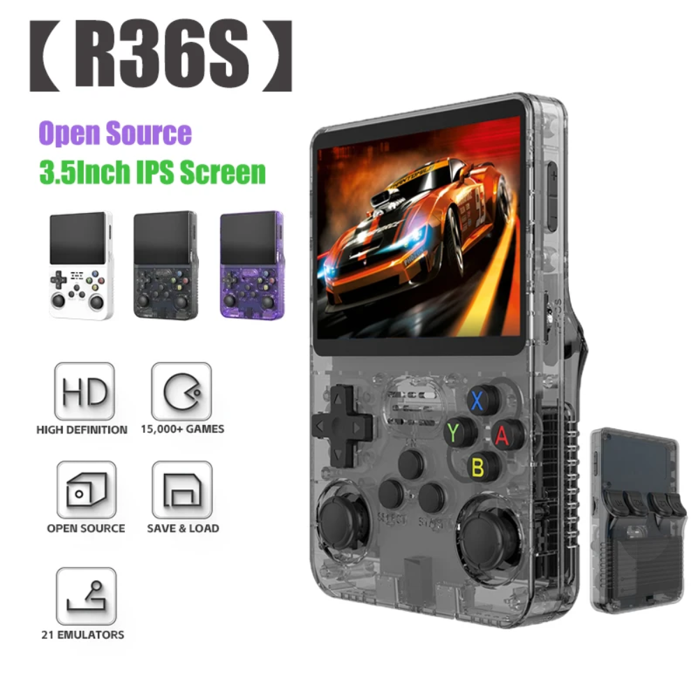 R36S Retro Handheld Video Game Console Open Source System 3.5 Inch Console 60