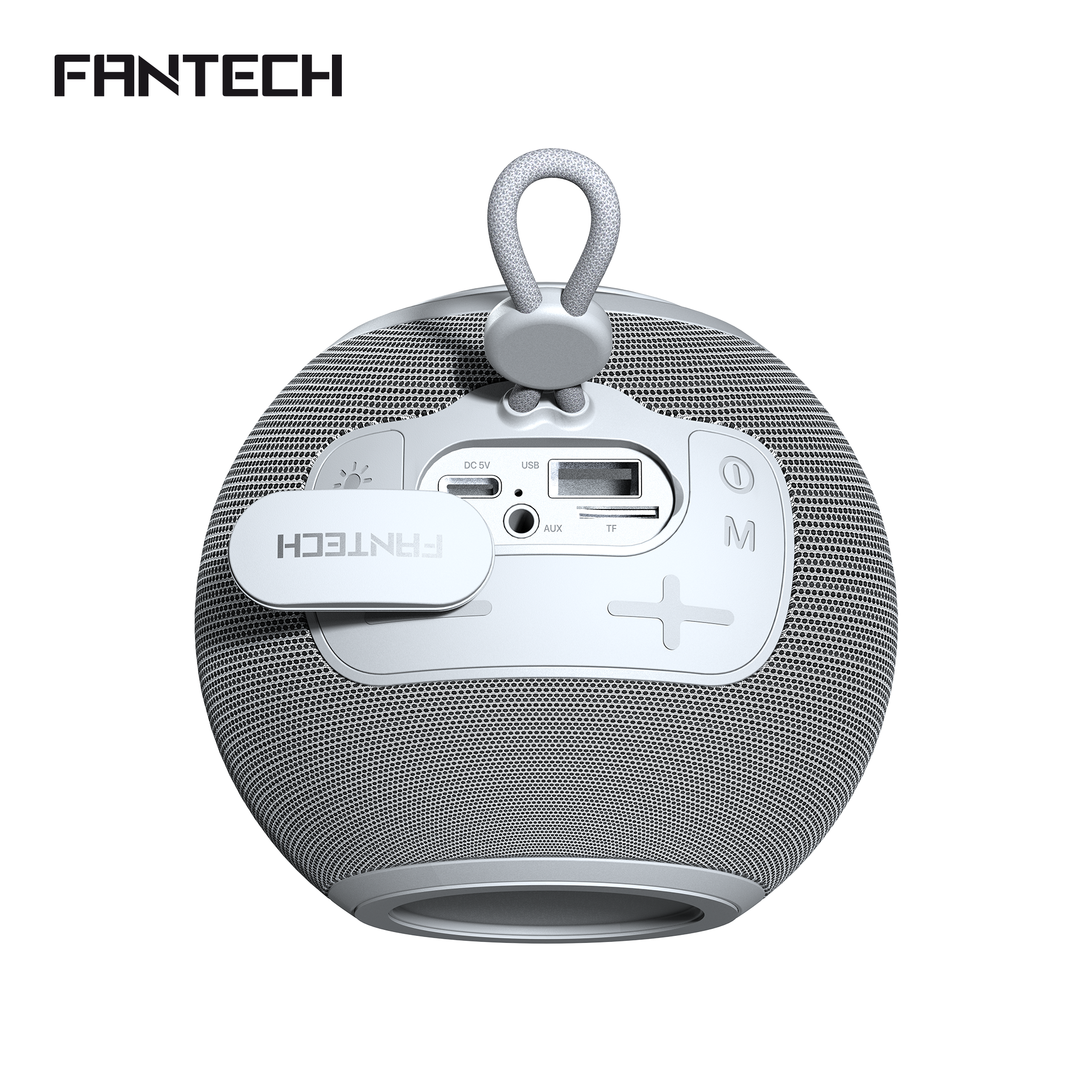 FANTECH BS161 Portable BT Wireless Speaker TWS 4-Way Connectivity TF Card Party Use Hands-Free Call RGB Mini Deep Bass Speakers - Gray