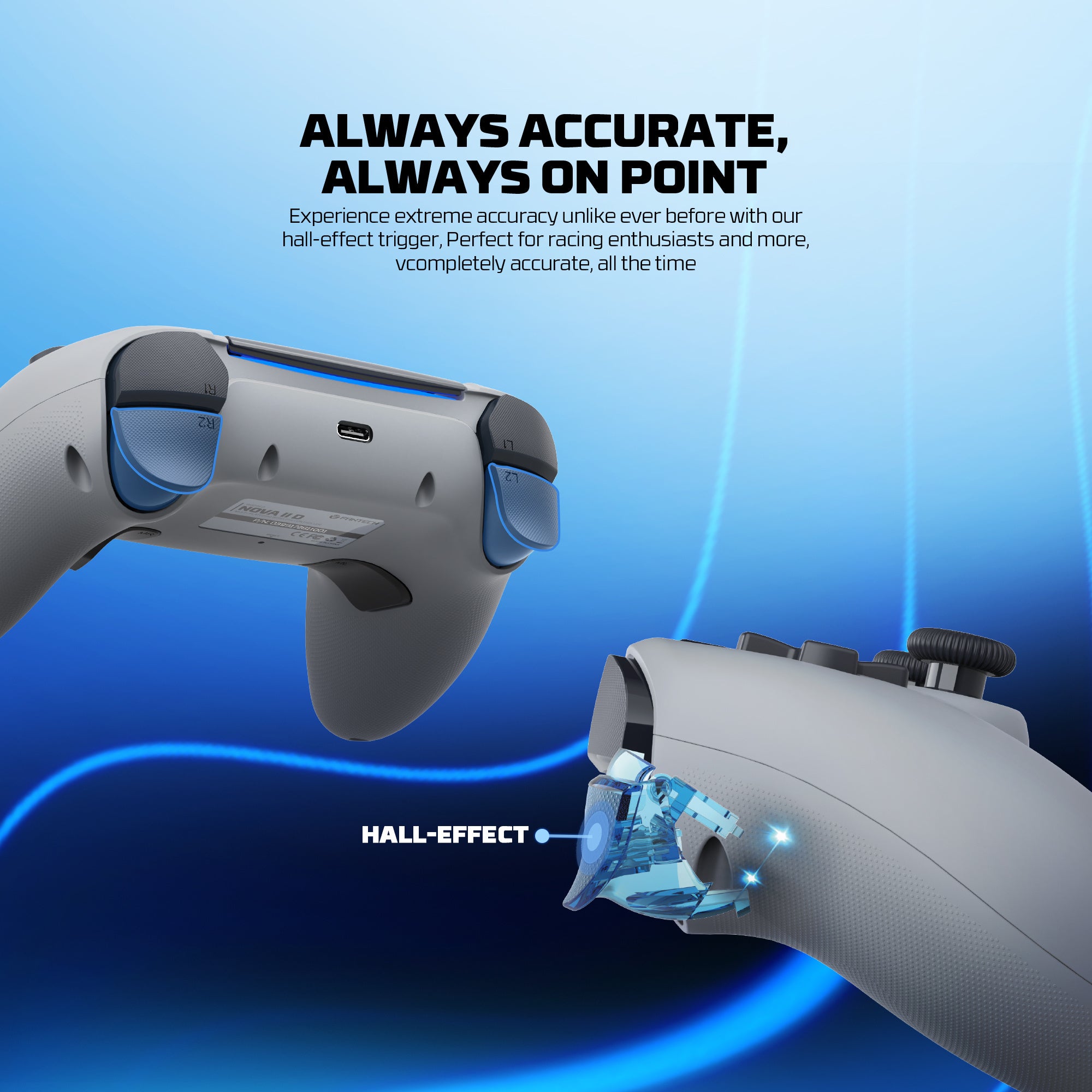 Fantech NOVA II D WGP16D Controller Hall Effect (PS5) NEW