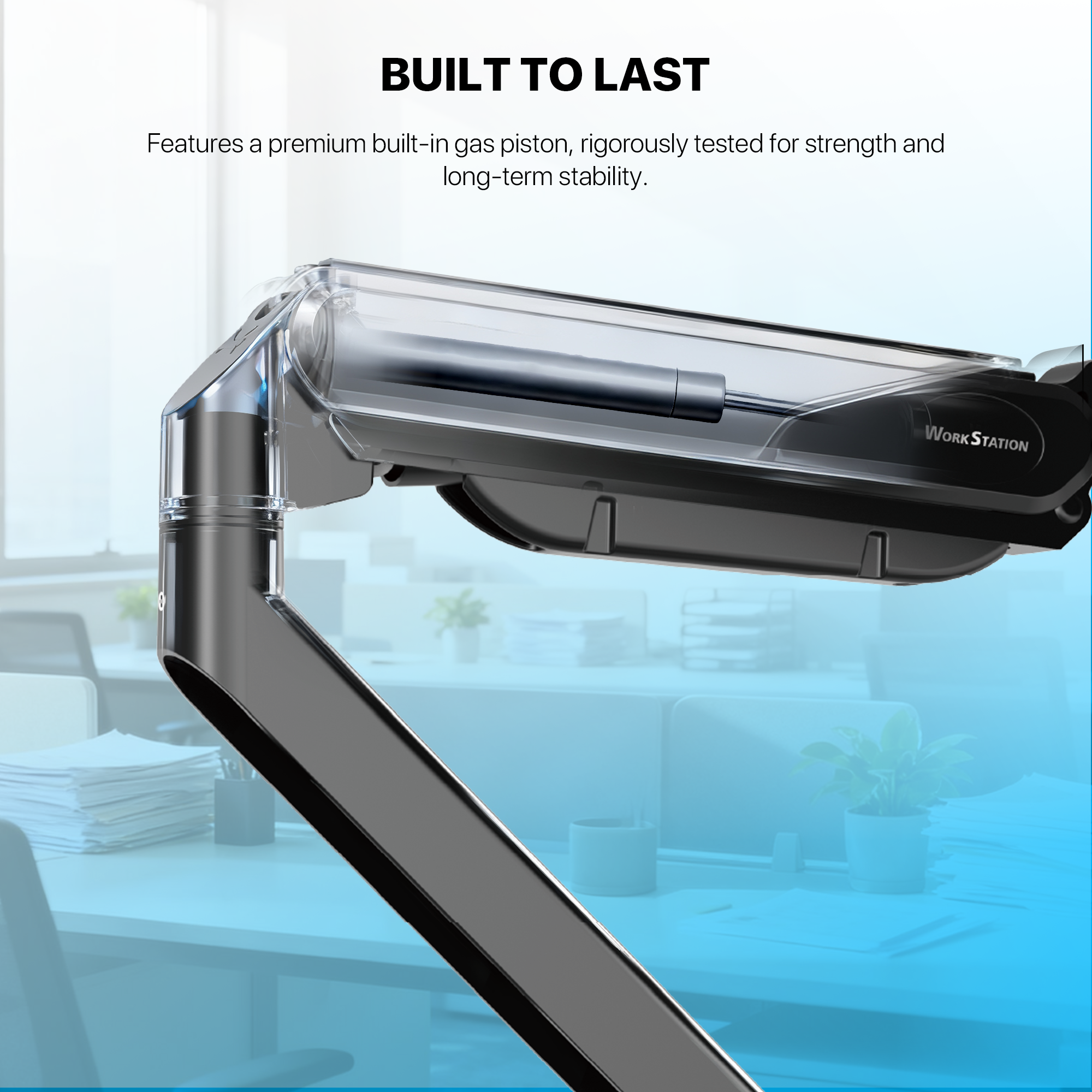 Fantech Workstation MBD1 Dual-Arm Monitor Mount, 90 Degree for 13" to 32" Screen Adjustable Spring Dual Monitor Arm Bracket for Desk