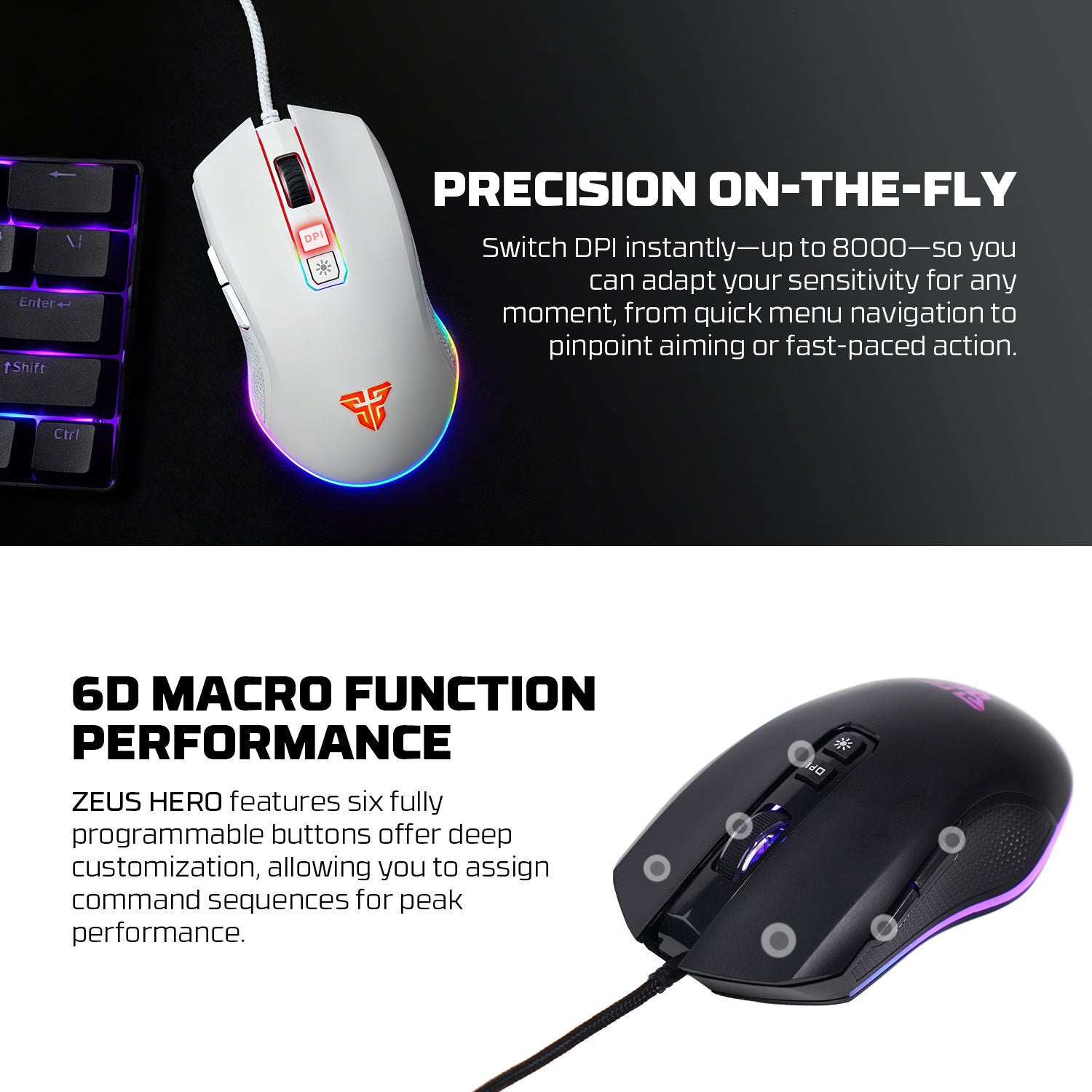 Fantech Zeus X5A Gaming Mouse 8000 DPI Fantech Zeus X5A Gaming Mouse 8000 DPI