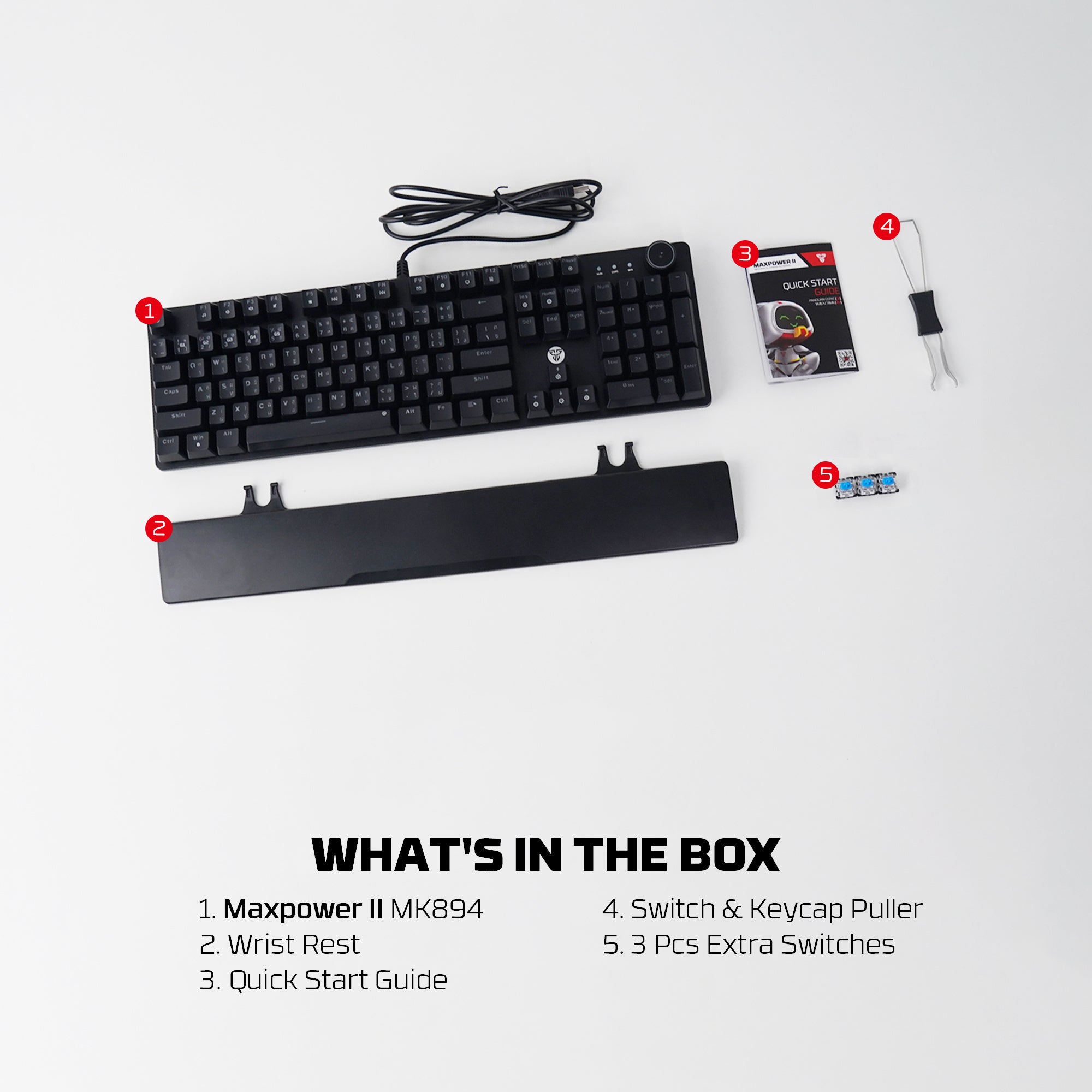 FANTECH MK894 MAXPOWER II Mechanical Gaming Keyboard