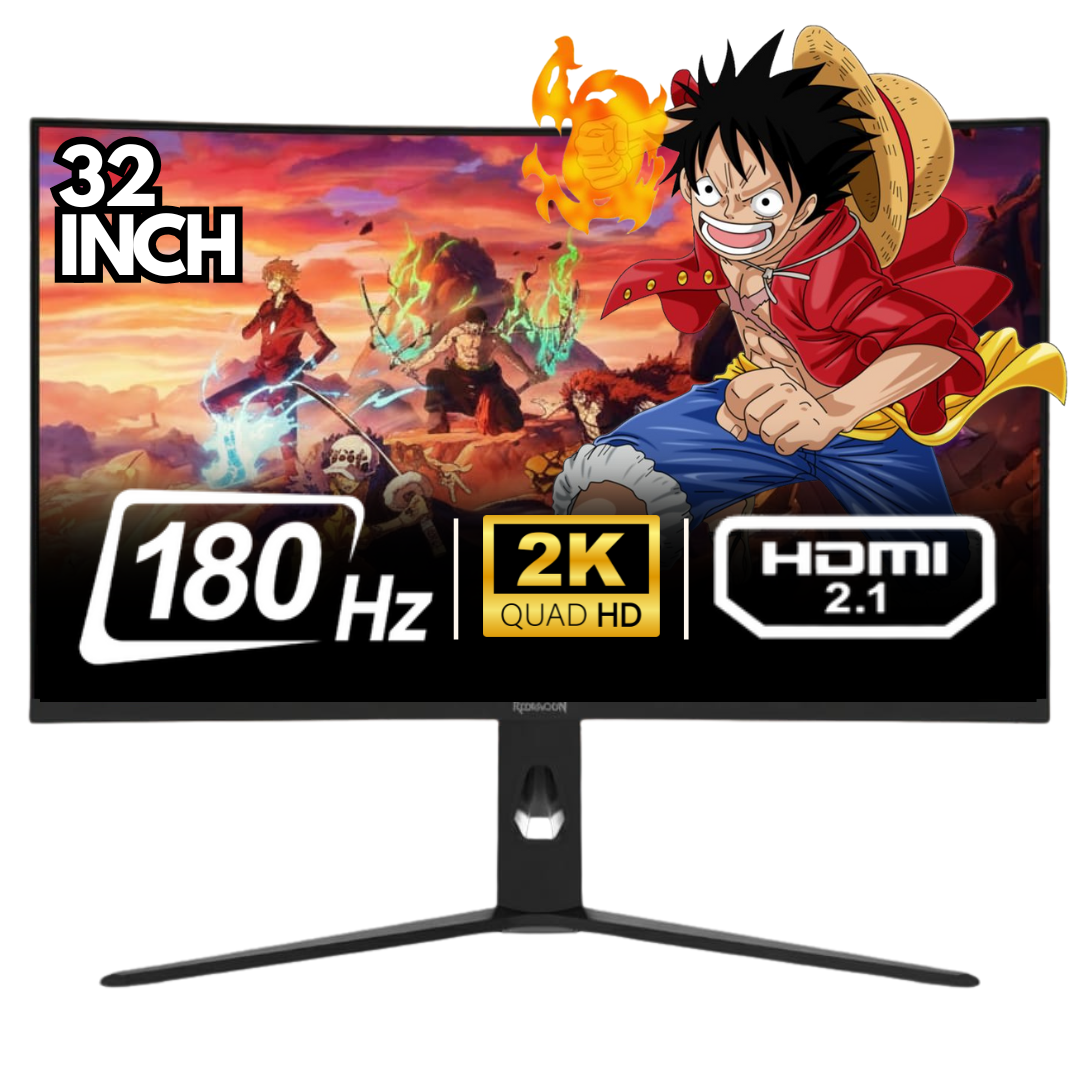 Redragon ZEPHYRION   Q3212RVC 32" Fast VA-1500R Curved - 25601440 (2K) - 180Hz -DP 1.4 2 + HDMI 2.1 TMDS * 2 + USB2.0 + Earphone * 1