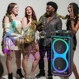 NDR-820 2025 Hot Selling Outdoor Double 8 J.BL DJ Party Box BT Portable Speaker Featuring Colorful Light Microphone