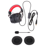 Redragon H730  Wired Gaming Headset - 7.1 Surround Sound - Memory Foam Ear Pads - 50MM Drivers - Detachable Microphone - Multi Platform Headphone - Works with PC/PS4/PS5 Switch