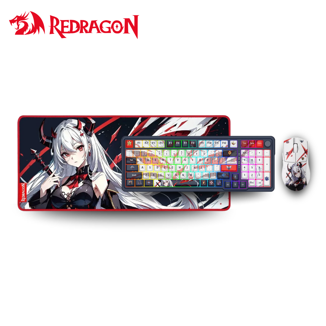 Eisa K686 Pro Se Keyboard &amp; K1NG M916 Pro (1K Hz) Mouse Anime Combo &amp; Mousepad 90-40