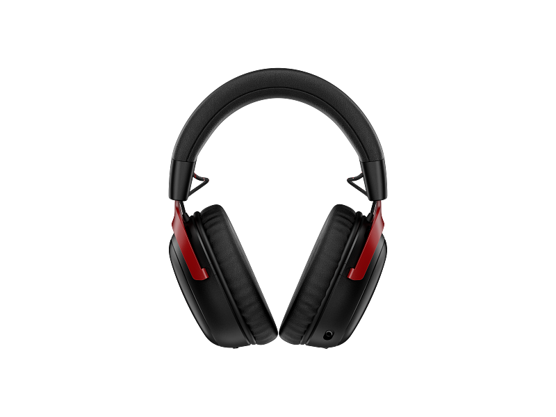 HyperX Cloud III S Wireless Gaming Headset (2.4GHz, Bluetooth), DTS:X Spatial Virtual 3D Surround Sound Spatial Audio3 Battery Life up to 120 Hours 2.4GHz / 200 Hours Bluetooth, Detachable Mic Multi-Platform– Black & Red