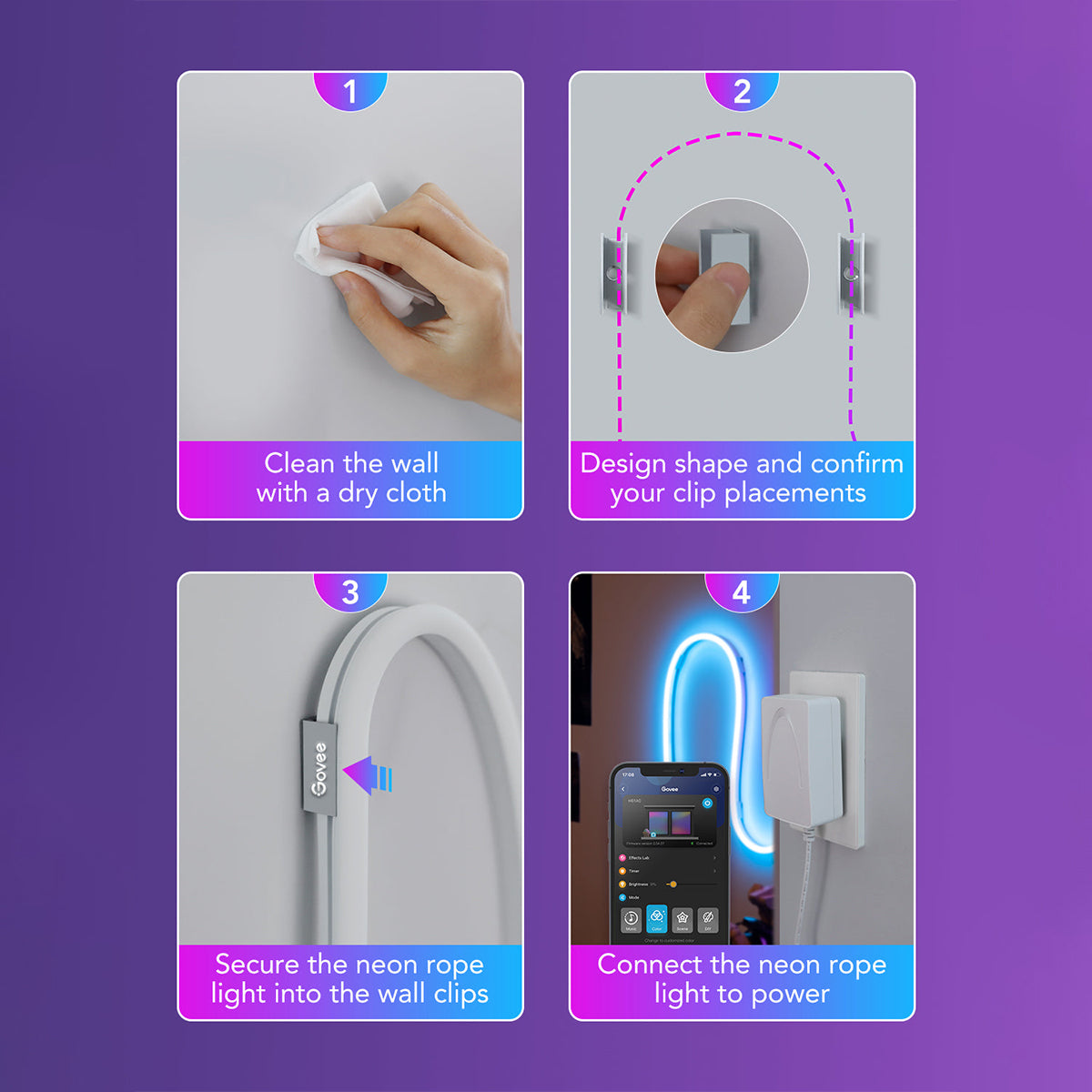 RGB Smart IC 5V USB Neon Led Strip Lights