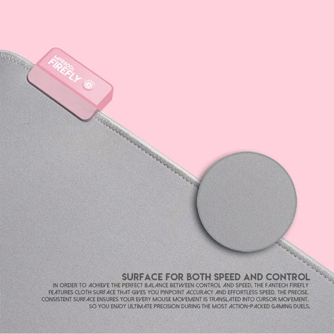 FANTECH FIREFLY SAKURA EDITION MPR800s RGB MOUSEPAD