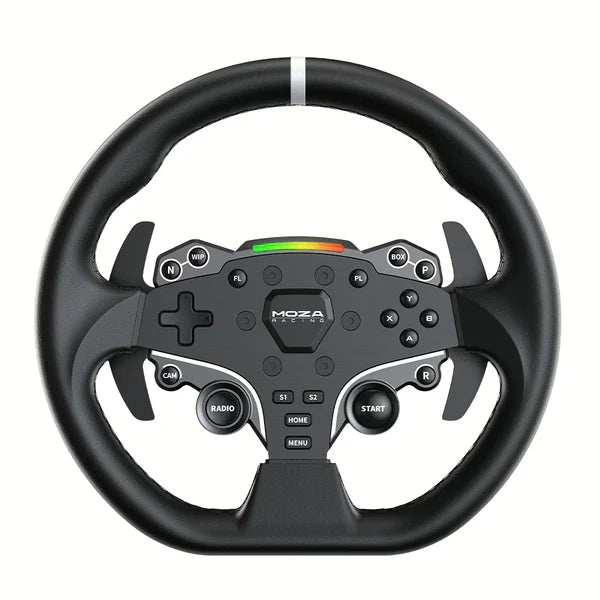MOZA R5 Wheel and Pedals Kit Racing Simulator 5.5Nm Direct Drive Wheelbase,Unbeatable Rigid & Durable 11-Inch ES Racing Wheel SR-P Lite Dual Pedal and Desk Clamp All-in-One ,And MOZA HGP Racing Shifter