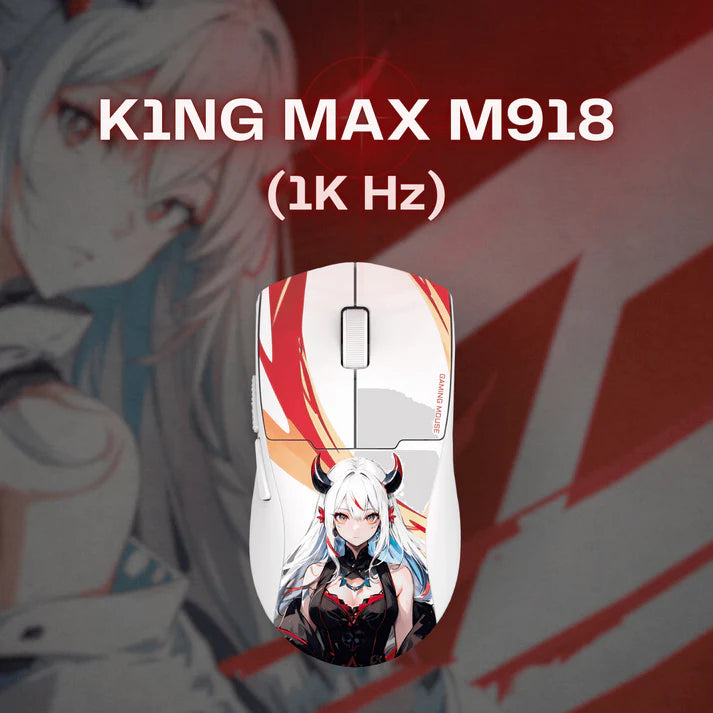 Redragon M918AK 3-Mode Wireless Gaming Mouse, 55G Lightweight 26K DPI Mouse w/Ergonomic Natural Grip Build, Full Programmable Buttons, Software Supports DIY Keybinds & DPI