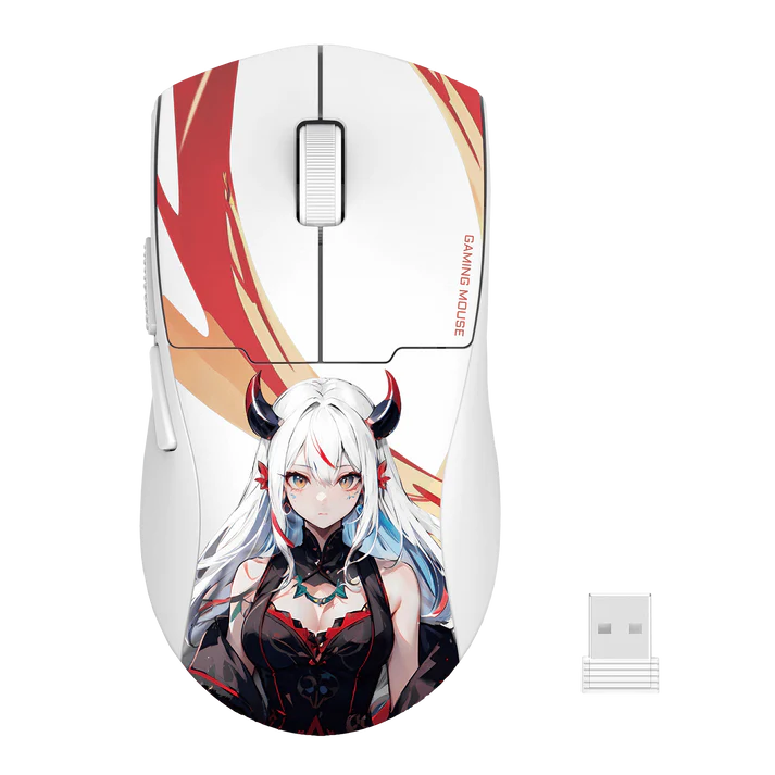 Redragon M918AK 3-Mode Wireless Gaming Mouse, 55G Lightweight 26K DPI Mouse w/Ergonomic Natural Grip Build, Full Programmable Buttons, Software Supports DIY Keybinds & DPI