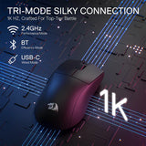 Redragon K1NG M916 LIT 1K Hz 3-Mode Wireless Gaming Mouse