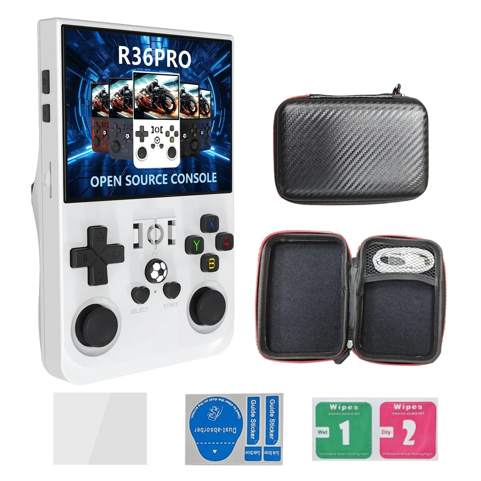 2025 R36 Pro 3.5inch IPS 128GB 18000+ Games Video Handheld Game Players 4000mAh OS Linux System Hand Retro Game Console R36s Pro
