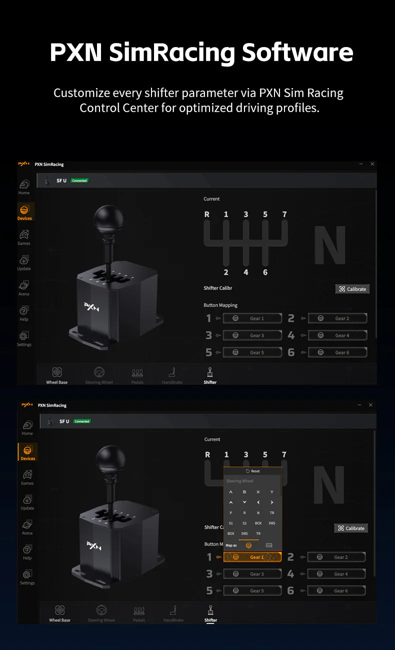 PXN SF U Gaming Gear Shifter PXN SF U Gaming Gear Shifter