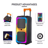 NDR-1097 High Quality Professional Sound EQ Party Portable Wireless Trolley 6000W Peak Value High Power Big Bluetooth Speakers