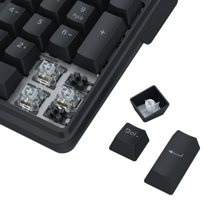Redragon K762 PRO Wireless 104-Key Gasket Gaming Keyboard, Screen & Knob | Easy-Control LED Info Display, 0-Delay Tri-Mode, Cushioned 5-Layer Noise Dampening for Creamy Thocky Sound, Full-Size 104-Key