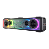 مكبرات صوت سطح المكتب Redragon GS817 RGB، مكبرات صوت ستيريو 2.0 قناة لسطح المكتب مع طاقة هائلة 30 وات، تحكم باللمس، بلوتوث 5.3 ومدخل AUX 3.5 مم، أسود
